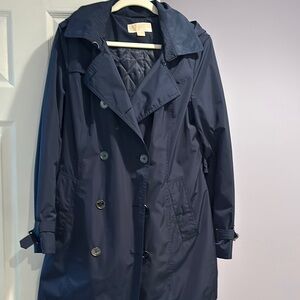 Michael Kors Navy Blue Women's Trench Coat